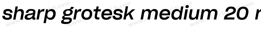 sharp grotesk medium 20 regula字体转换